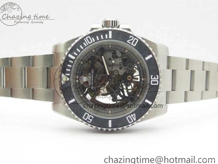 0224 Durable Andrea Pirlo Project Skeleton Submariner SS VRF Best Edition on SS Bracelet SA 2985